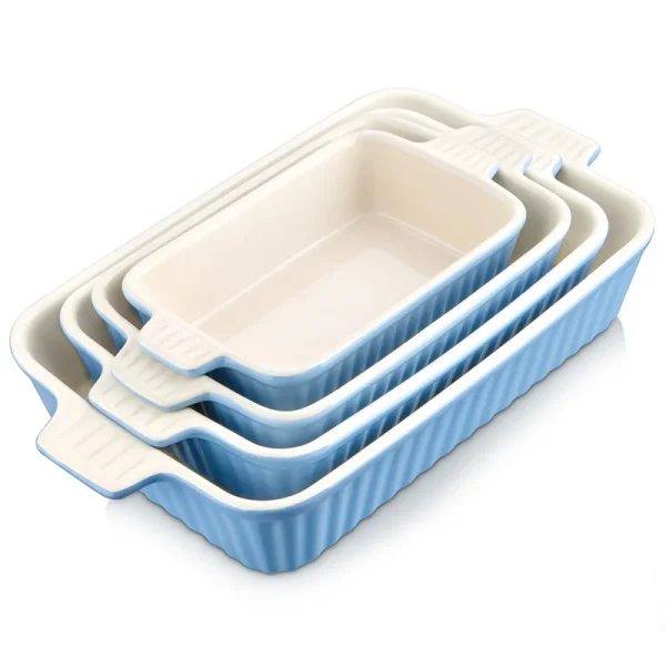 4-Piece Table Baking Dish Plate Set