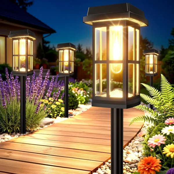 Solar Powered Pathway Lights 8 Pack